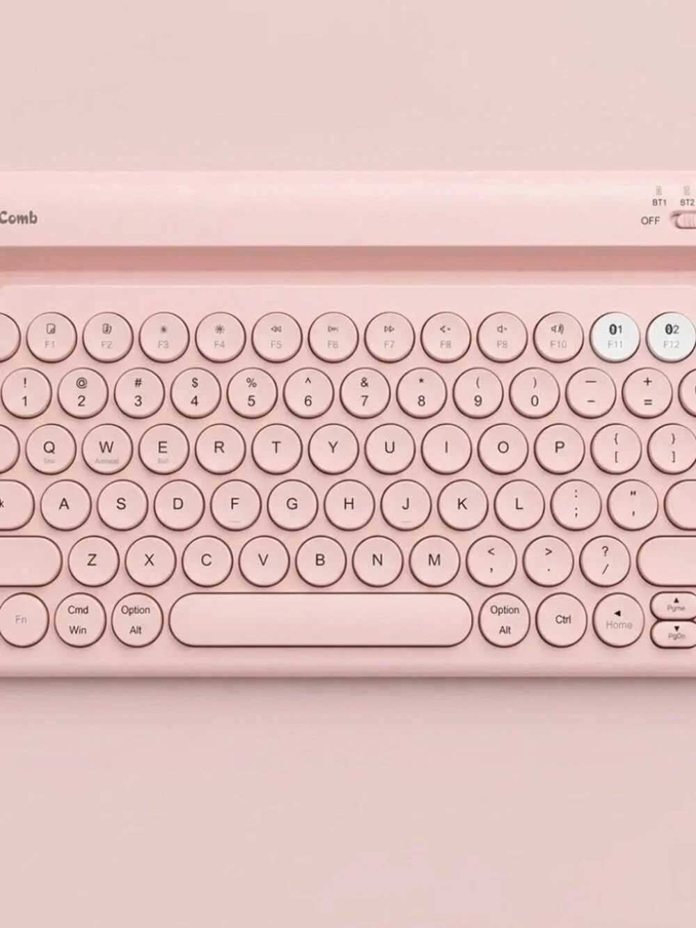 NWT Pink Jelly Comb Keyboard